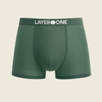 LAYER ONE® Caleçon en fibre de Bambou (Vert)