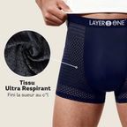 LAYER ONE® Caleçon en fibre de Bambou Pack de 5 | + 5 OFFERTS (Bleu Marine)