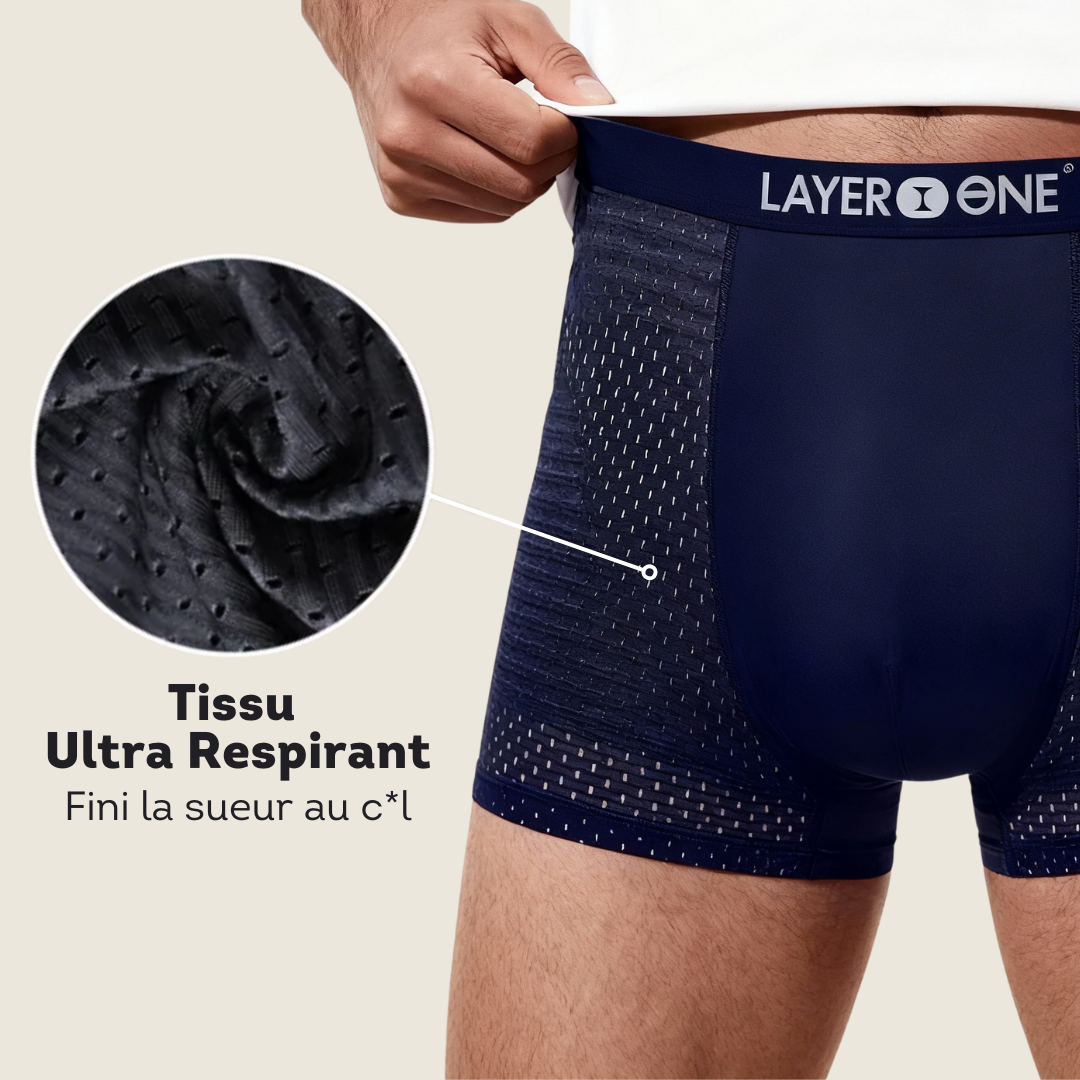 LAYER ONE® Caleçon en fibre de Bambou Pack de 5 | + 5 OFFERTS (Bleu Marine)