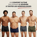LAYER ONE® Caleçon en fibre de Bambou Pack de 5 | + 5 OFFERTS (Gris)