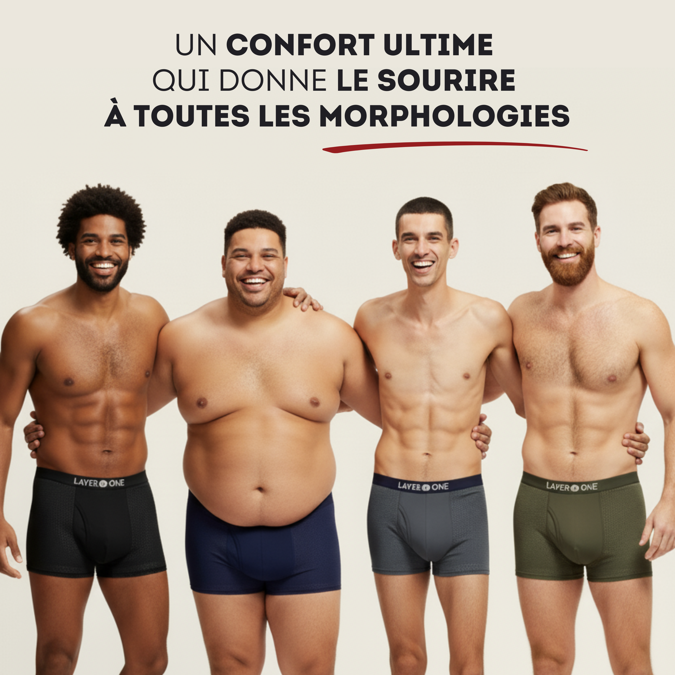 LAYER ONE® Caleçon en fibre de Bambou Pack de 5 | + 5 OFFERTS (Multicolore)