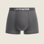 LAYER ONE® Caleçon en fibre de Bambou (Gris)