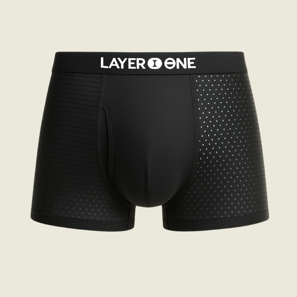 LAYER ONE® Caleçon en fibre de Bambou (Noir)