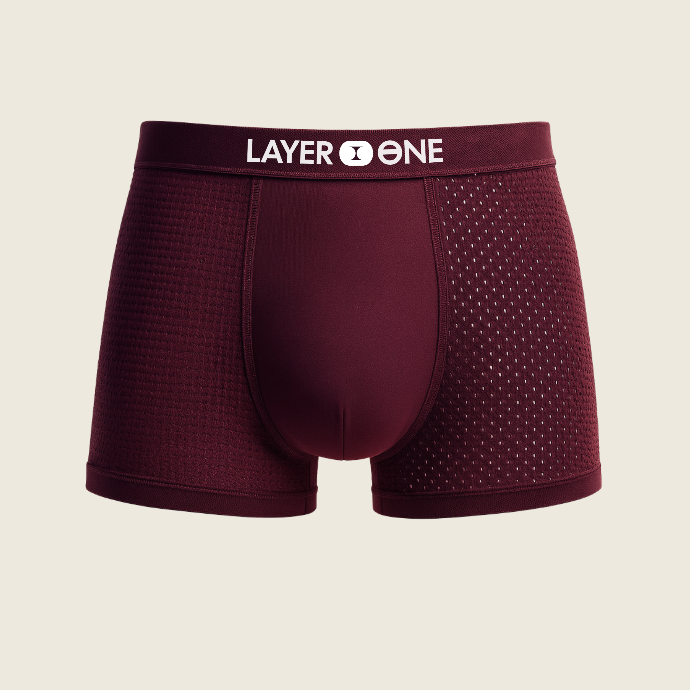 LAYER ONE® Caleçon en fibre de Bambou Pack de 5 | + 5 OFFERTS (Bordeau)